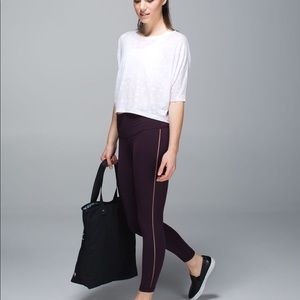 Lululemon High Times 7/8 pant, with mesh, size 4